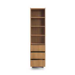 Yasumi Tall Bookcase 50cm - Oak Caramel 50cm - thumbnail 2