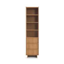 Yasumi Tall Bookcase 50cm - Oak Caramel 50cm - thumbnail 3