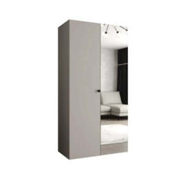 Parma II Hinged Door Wardrobe 100cm - White 100cm - thumbnail 5