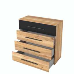 Beta Chest Of Drawers 91cm [Oak Mauvella] - Oak Mauvella 91cm - thumbnail 3