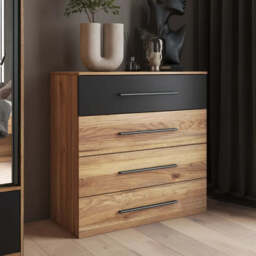Beta Chest Of Drawers 91cm [Oak Mauvella] - Oak Mauvella 91cm - thumbnail 1
