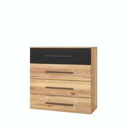 Beta Chest Of Drawers 91cm [Oak Mauvella] - Oak Mauvella 91cm - thumbnail 2