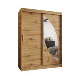 Milo Sliding Door Wardrobe 150cm - White 150cm - thumbnail 8
