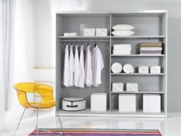 Sliding Door Wardrobe Beta Gloss - White 180cm - thumbnail 2