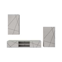 "Geo II Entertainment Unit For TVs Up To 50"" - Cashmere 250cm" - thumbnail 2