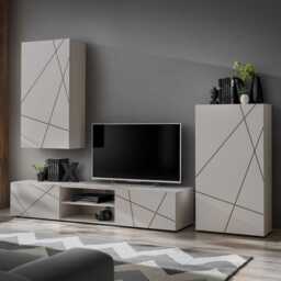"Geo II Entertainment Unit For TVs Up To 50"" - Cashmere 250cm"