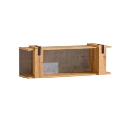 Lofter LO8 Wall Shelf 100cm - Oak Wotan 100cm - thumbnail 1