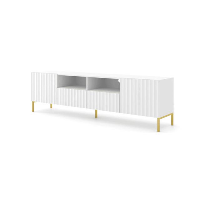 Wave TV Cabinet 200cm - White 200cm - image 1