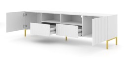 Wave TV Cabinet 200cm - White 200cm - thumbnail 7