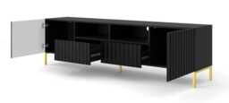 Wave TV Cabinet 200cm - White 200cm - thumbnail 3