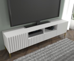 Wave TV Cabinet 200cm - White 200cm - thumbnail 8