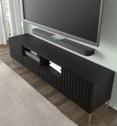 Wave TV Cabinet 200cm - White 200cm - thumbnail 5