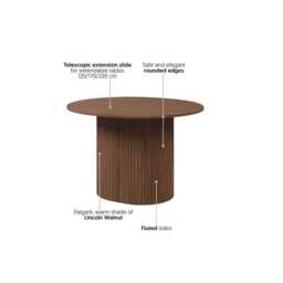 Cavo Extending Dining Table 120cm - Oak Walnut 120cm - thumbnail 4