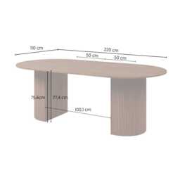 Cavo Extending Dining Table 120cm - Oak Walnut 120cm - thumbnail 7