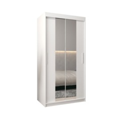 Tokyo I Sliding Door Wardrobe 100cm - White 100cm