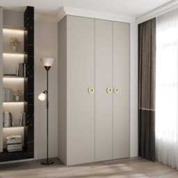 Como I Hinged Door Wardrobe 120cm - Cashmere 120cm - thumbnail 1