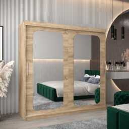 Uppsala T3 Sliding Door Wardrobe 200cm - Oak Sonoma 200cm