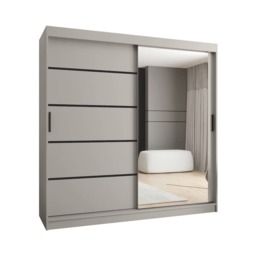 Rubino V2 Sliding Door Wardrobe 200cm - Cashmere 200cm - thumbnail 8