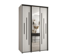 Cannes XIII Sliding Door Wardrobe 150cm - White 150cm - thumbnail 2