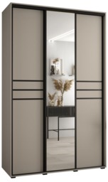 Dakota XI Sliding Door Wardrobe 160cm - Cashmere 160cm - thumbnail 2