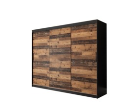 Tilburg Sliding Door Wardrobe 250cm - Dark Oak 250cm - thumbnail 2