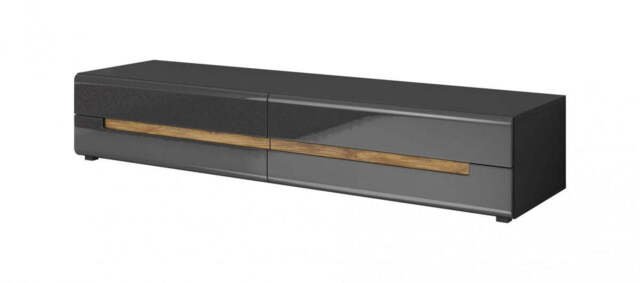 Hektor 40 TV Cabinet 180cm - Grey Gloss 180cm - image 1