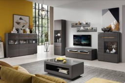 Hektor 40 TV Cabinet 180cm - Grey Gloss 180cm - thumbnail 2