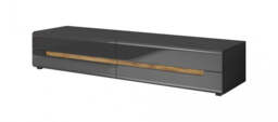 Hektor 40 TV Cabinet 180cm - Grey Gloss 180cm