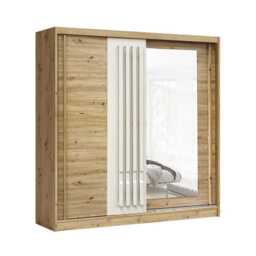 Avantgarde AV6 Sliding Door Wardrobe 200cm - Oak Artisan 200cm - thumbnail 2