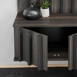 "Noir II Entertainment Unit For TVs Up To 70"" - White 160cm" - thumbnail 3