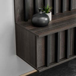 "Noir II Entertainment Unit For TVs Up To 70"" - White 160cm" - thumbnail 4