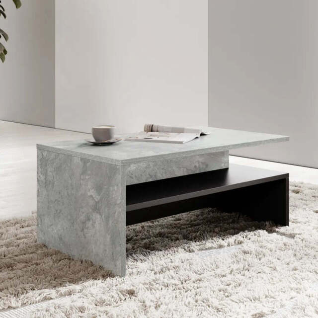 Baros 99 Coffee Table 100cm - Concrete Grey 100cm - image 1