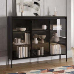 Trend TR-08 Display Cabinet 150cm - Black 150cm