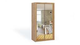 Bono Sliding Door Wardrobe With Mirrors 120cm - White Matt 120cm - thumbnail 6