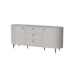 Zante ZA4 Sideboard Cabinet 190cm - Black 190cm - thumbnail 6