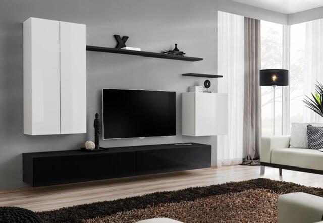 "Switch II Entertainment Unit For TVs Up To 70"" - Black 270cm White" - image 1