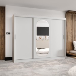 Royal Sliding Door Wardrobe 250cm - Oak Walnut 250cm - thumbnail 7