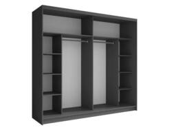 Fino 12 Sliding Door Wardrobe 230cm - Graphite 230cm - thumbnail 2