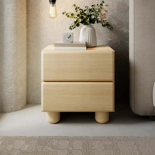 Lomo Bedside Table 50cm - Oak Vincenza 50cm - image 1