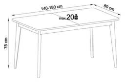 Nordi Dining Table 140cm - Oak Artisan 140cm - thumbnail 3