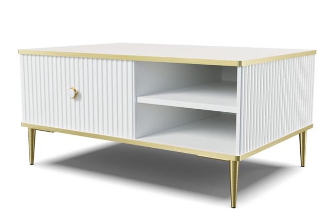 Petra Coffee Table 90cm - White 90cm - image 1