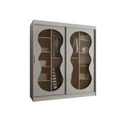 Bahrain III Sliding Door Wardrobe 180cm - Black 180cm - thumbnail 3