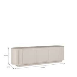 Chikuma TV Cabinet 212cm - Oak Natural 212cm - thumbnail 7
