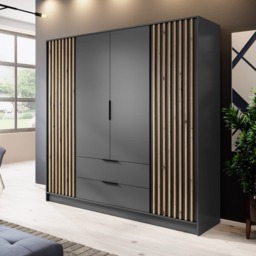 Nelly Hinged Door Wardrobe 206cm - Cashmere 206cm - thumbnail 7