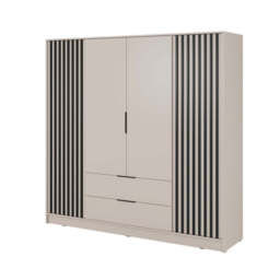 Nelly Hinged Door Wardrobe 206cm - Cashmere 206cm - thumbnail 2