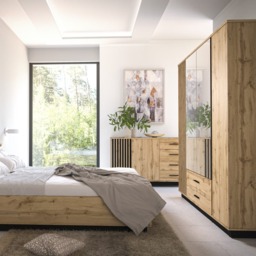 Lamelo LA21 Sideboard Cabinet 178cm - Oak Wotan 178cm - thumbnail 3
