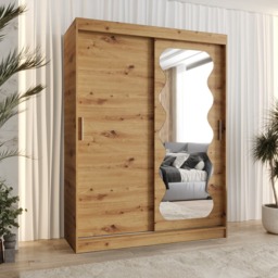 Spoti Sliding Door Wardrobe 150cm - Cashmere 150cm - thumbnail 7
