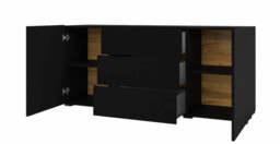 Ava 26 Sideboard Cabinet 140cm - Black Matt 140cm - thumbnail 3