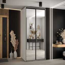 Cannes II Sliding Door Wardrobe 110cm - Oak Artisan 110cm - thumbnail 5