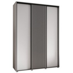 Sapporo I Sliding Door Wardrobe 170cm - Black 170cm - thumbnail 3